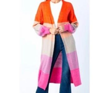 Striped duster, worn once!